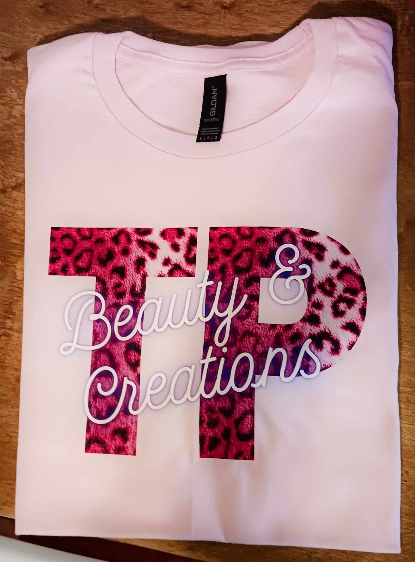 TP Beauty T shirt ~ To change pink cheetah on TP, read description