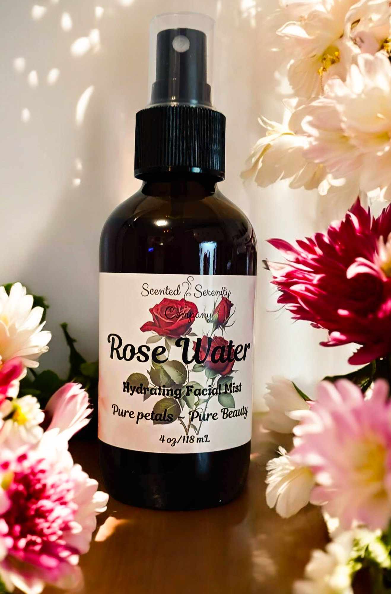 Rose Water Hydrating Facial Mist ~ Facial Toner ~All Natural