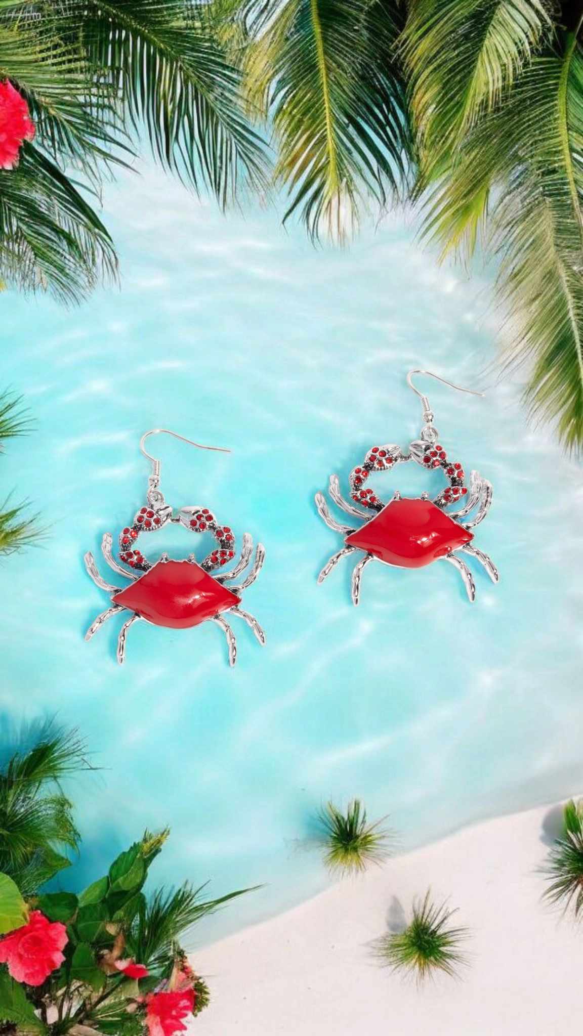 Crab Earrings – A Touch of the Sea with Playful Charm!