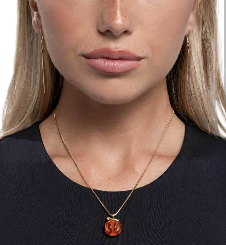 Pumpkin Charm Necklace โ Perfect for Fall & Halloween ~ Ready to Ship