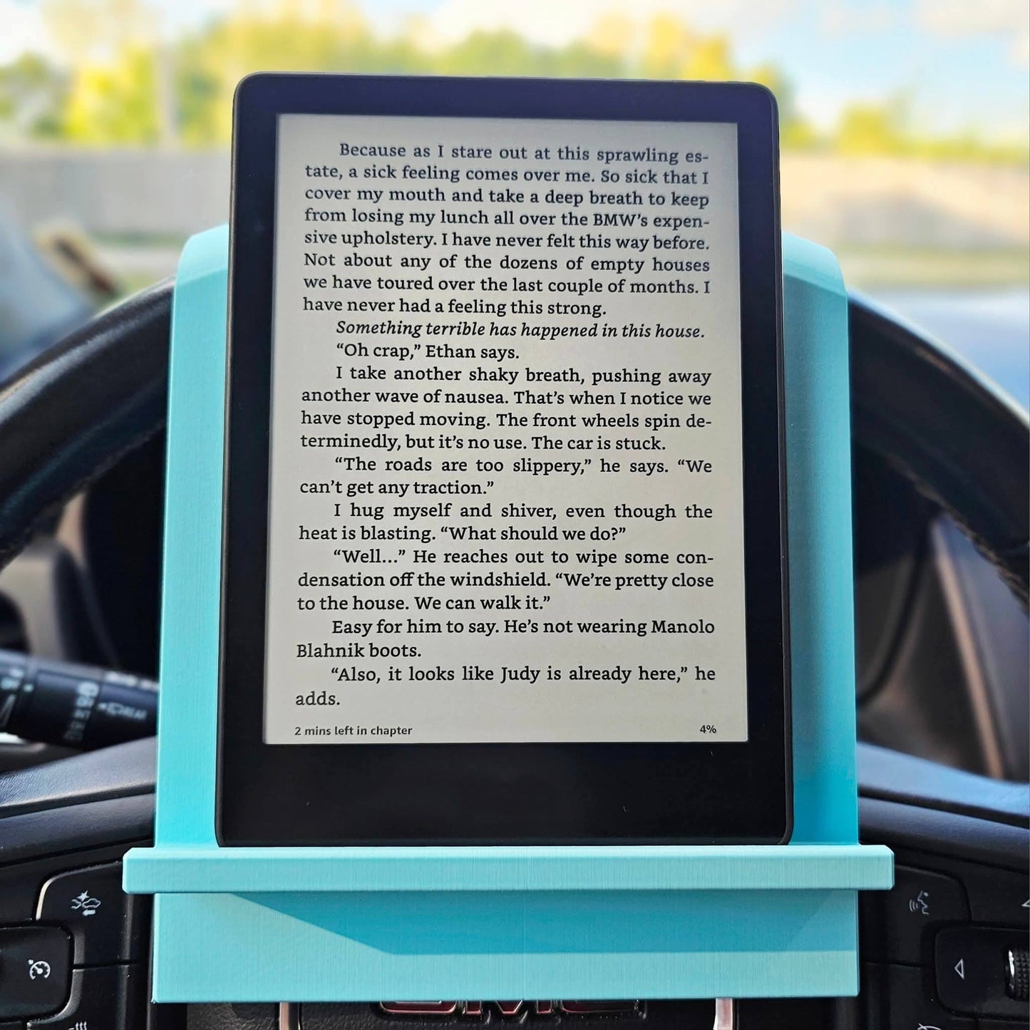 Kindle/Phone Steering Wheel Holder