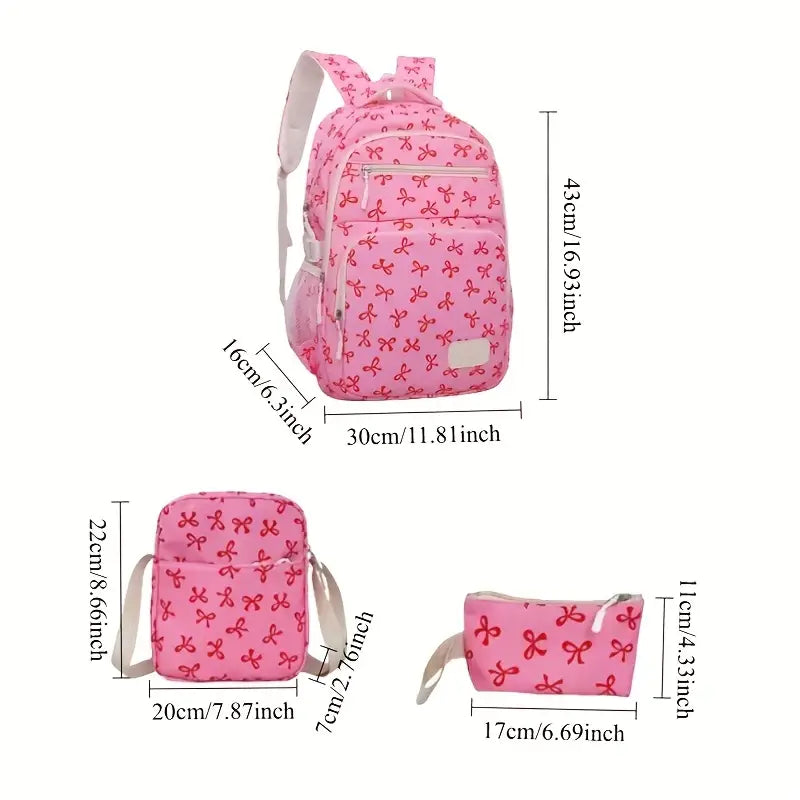 π 3-Piece Bow Bag & Backpack Set β Cute, Functional & Fashion-Ready!
