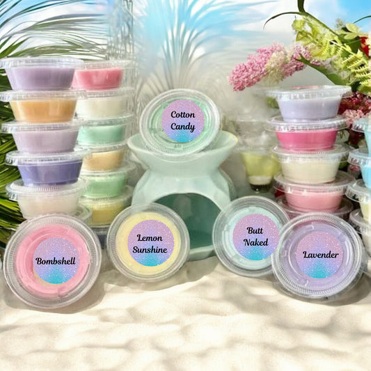 1 oz Wax Melt Shots ~ Throw in your warmer and enjoy for days!! Heavily scented! Buy 5 Get 1 FREE ~ No code needed