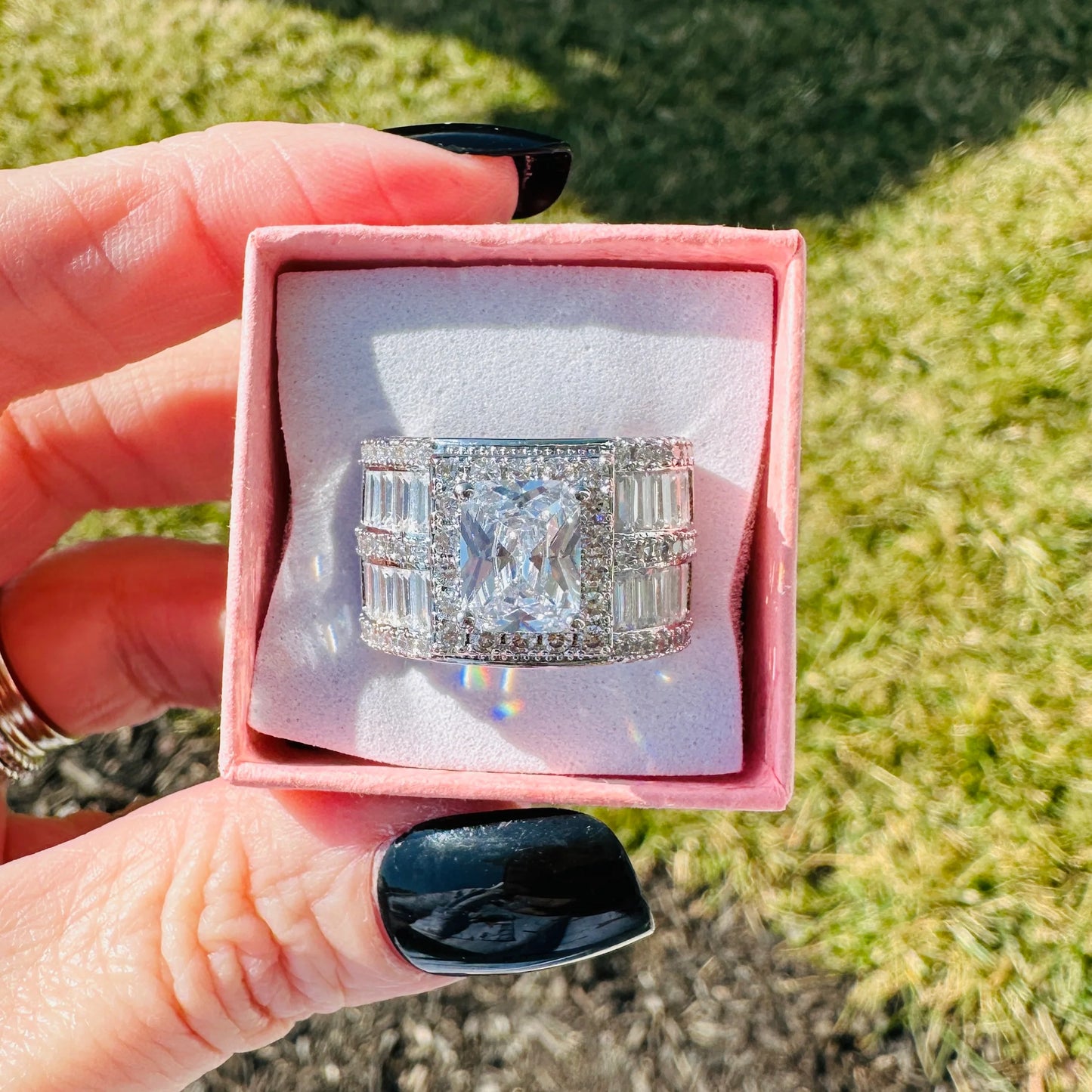 Lisa Art Deco Statement Ring