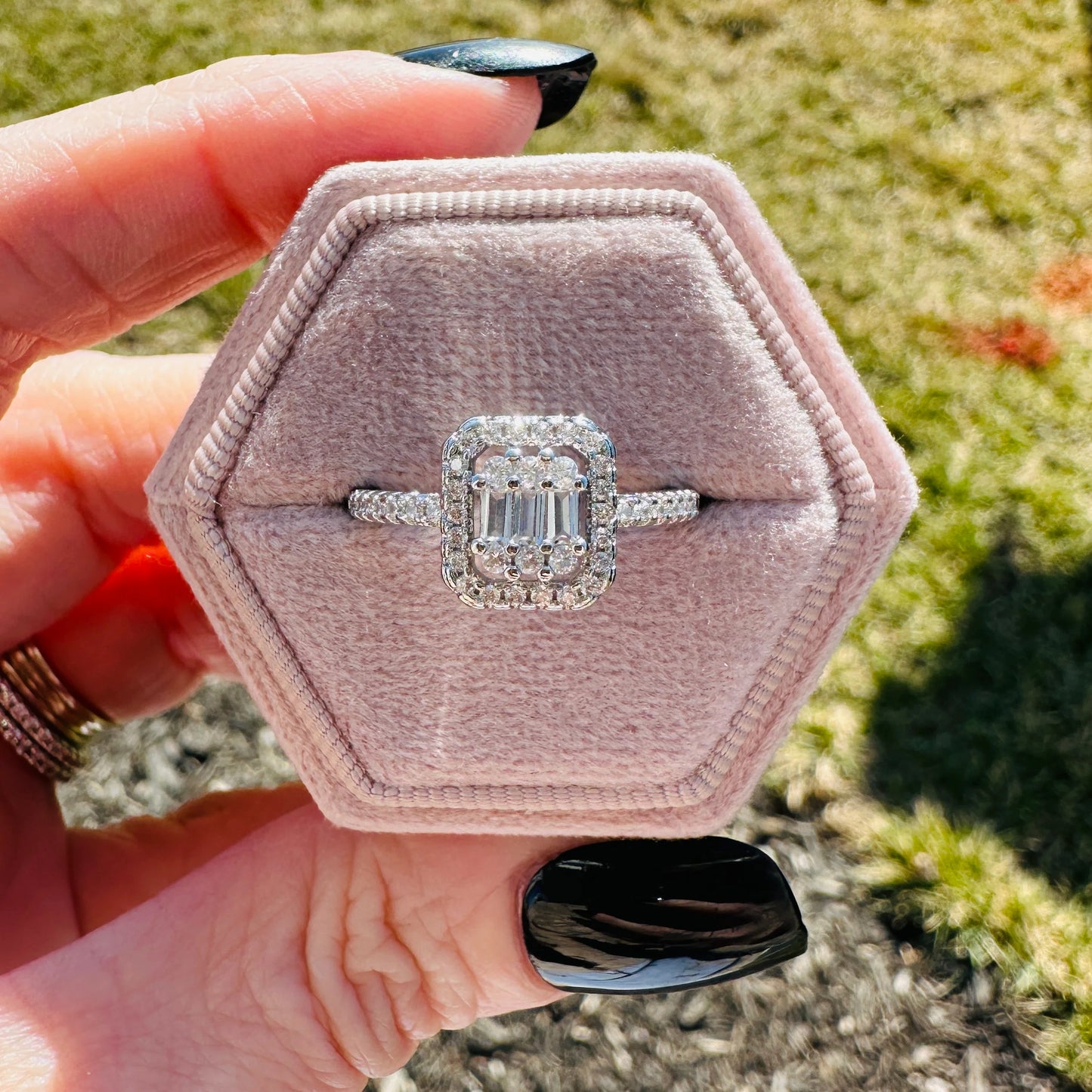 Modern Grace Emerald Cut Ring