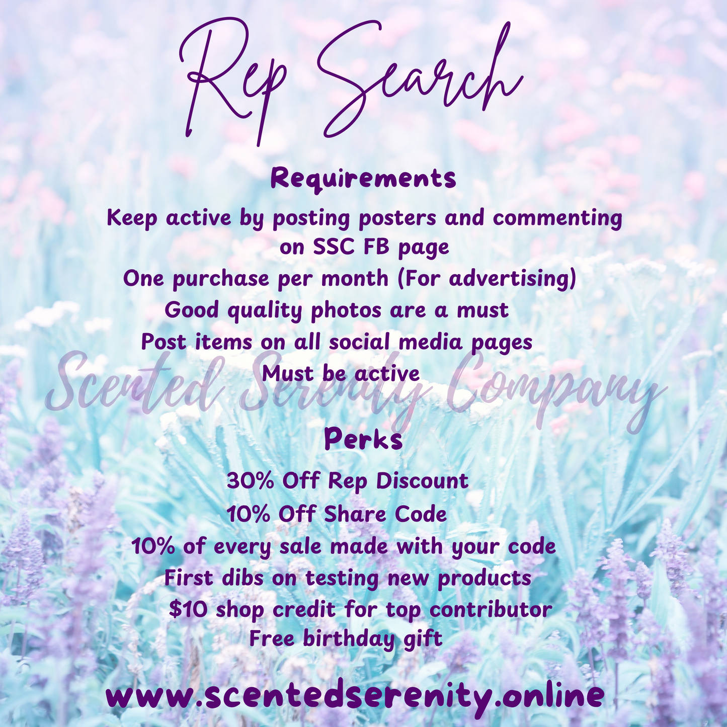 Affiliate Program ~ Want to join the SSC family?