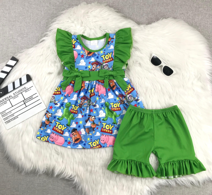 ππ Toy Adventure Ruffle Short Set β Boutique Girls Outfit