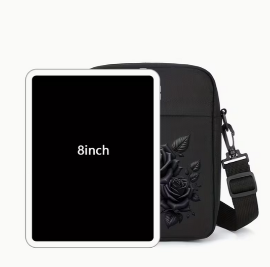 Black Rose Crossbody Bag