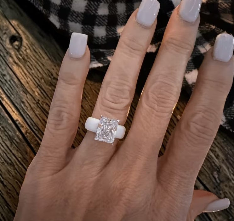 Silicone Diamond Statement Ring