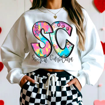 Neon Splash State T shirt **Enter state you need in note section upon checkout**