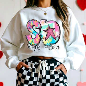 Neon Splash State T shirt **Enter state you need in note section upon checkout**