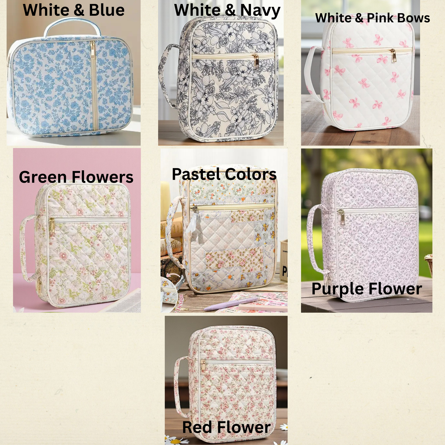 Quilted Floral Bible Cover – Soft, Durable & Beautifully Designed