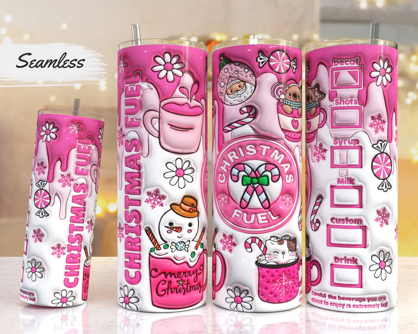 Christmas Fuel 20 oz Stainless Steel Tumbler