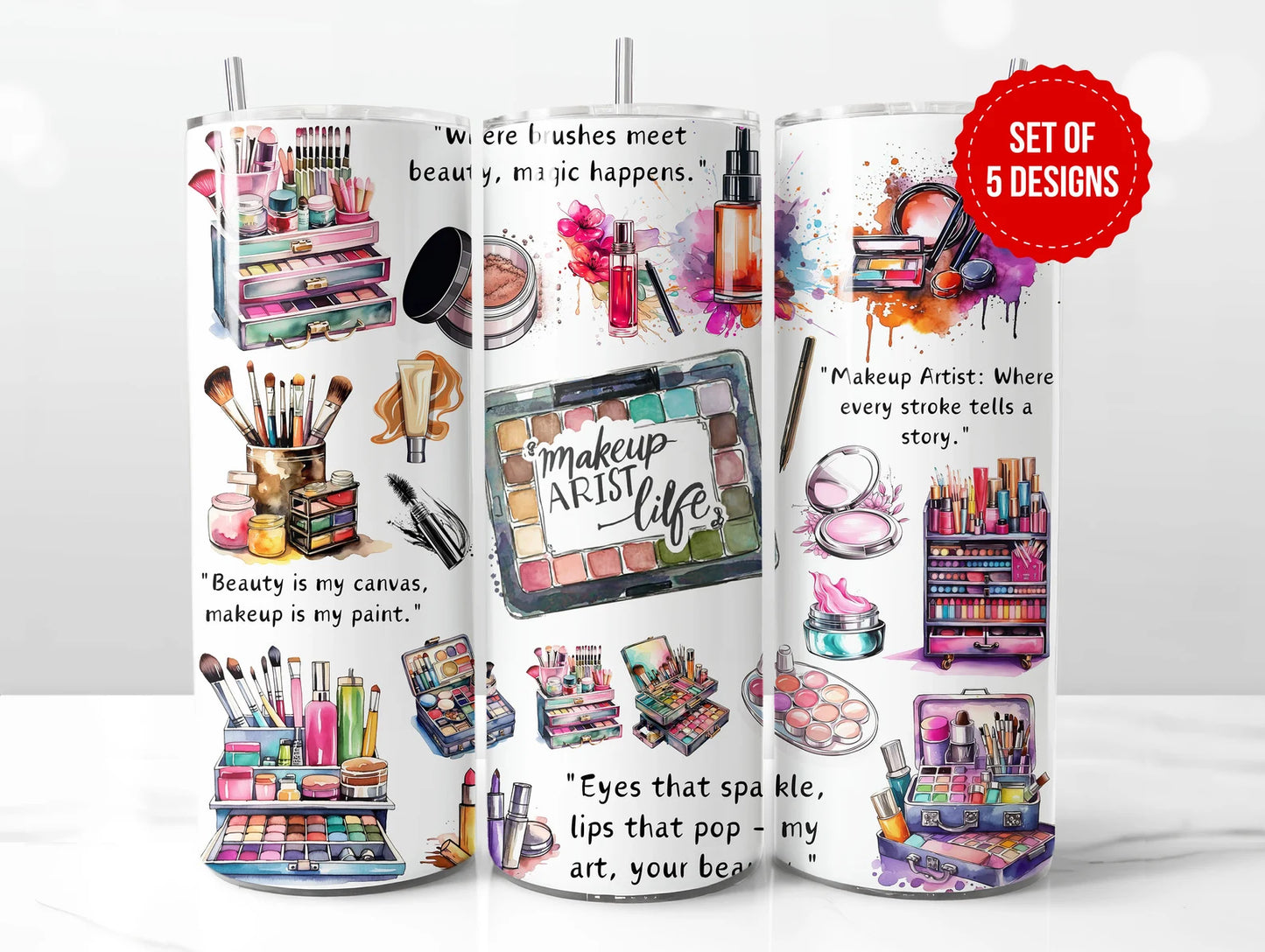 Make Up 20 oz Stainless Steel Tumblers
