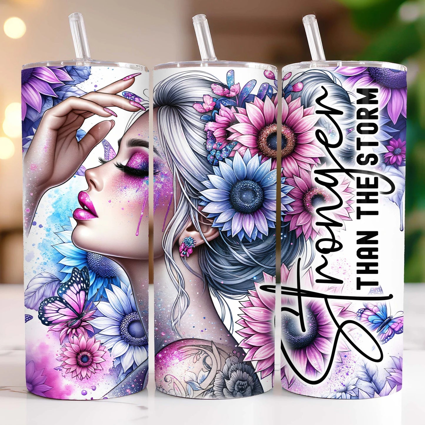 Stronger Than The Storm 20 oz Stainless Steel Tumbler