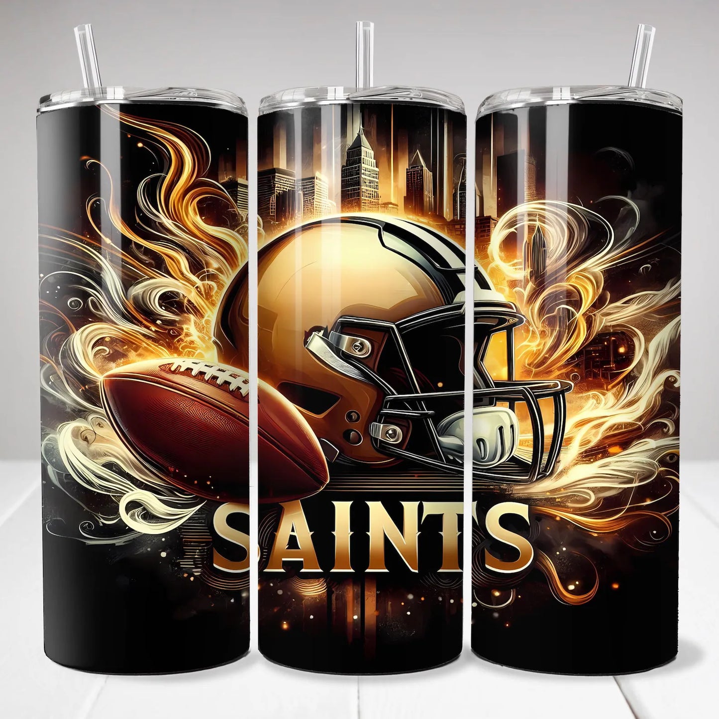 Football Teams 20 oz Stainless Steel Tumbler
