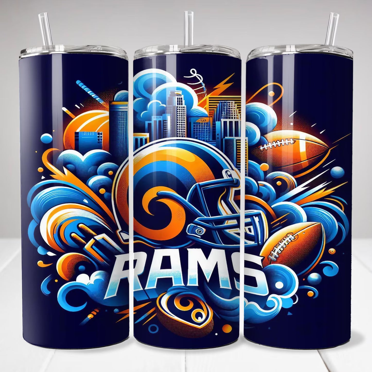 Football Teams 20 oz Stainless Steel Tumbler
