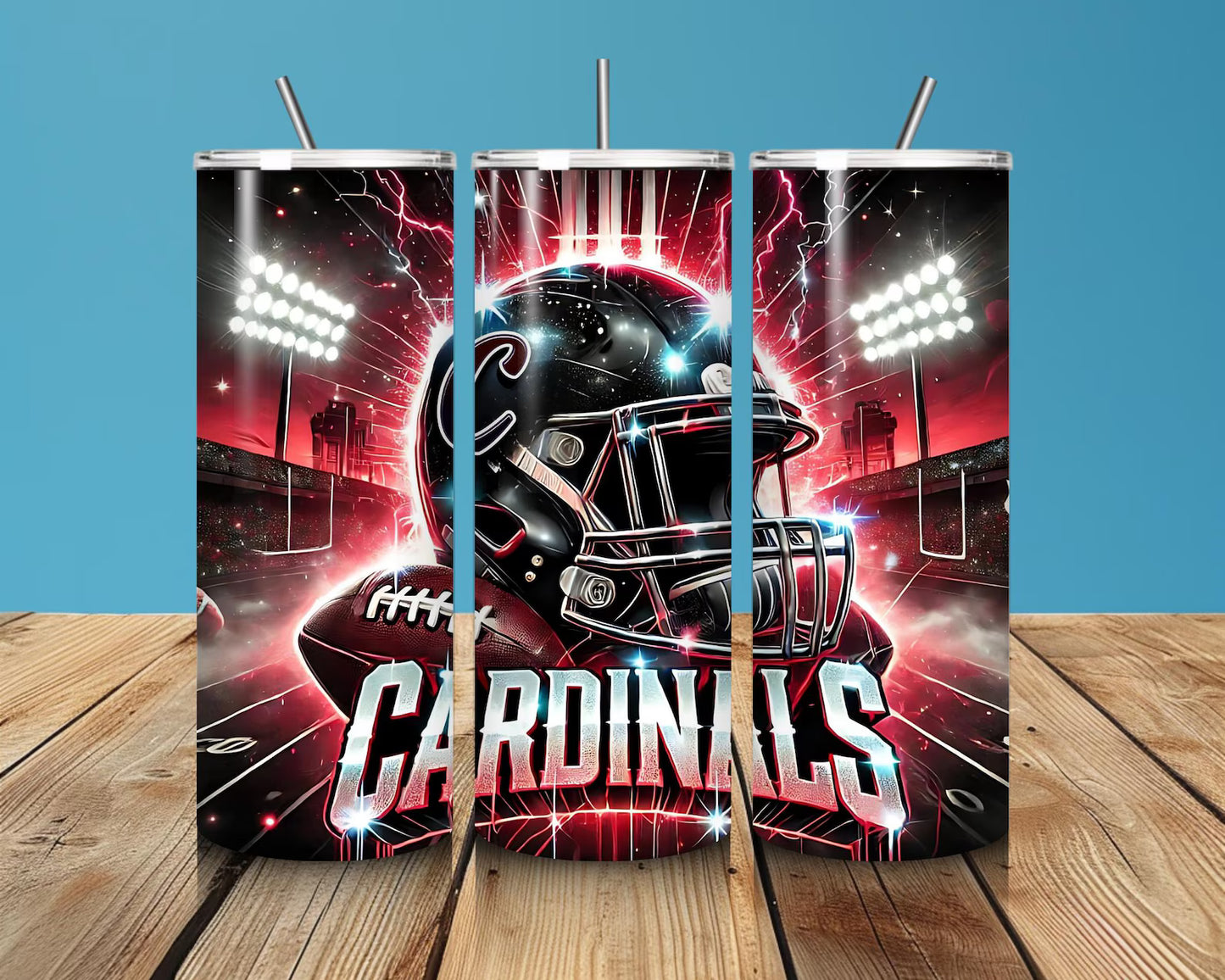 Football Teams 20 oz Stainless Steel Tumbler