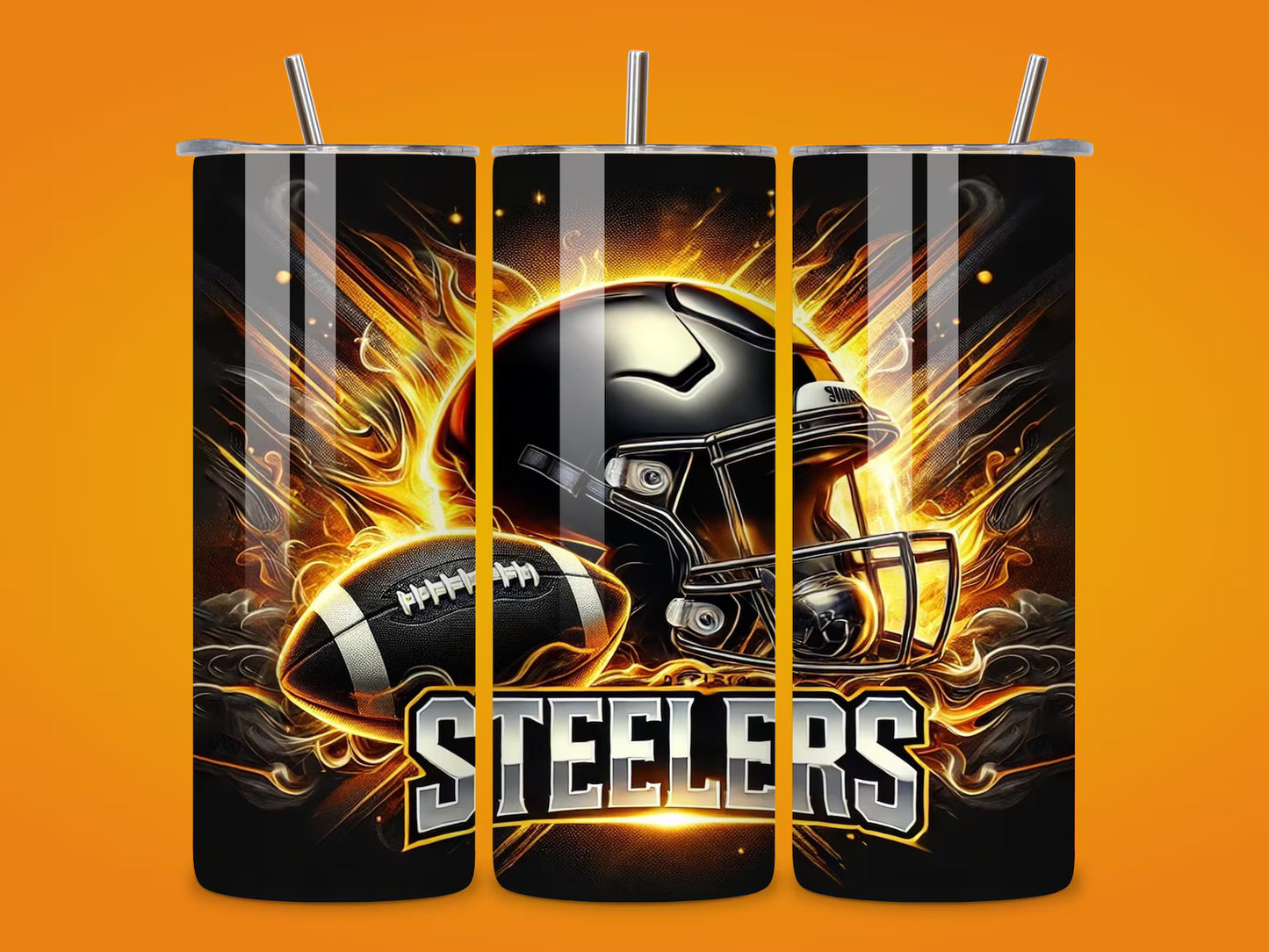 Football Teams 20 oz Stainless Steel Tumbler