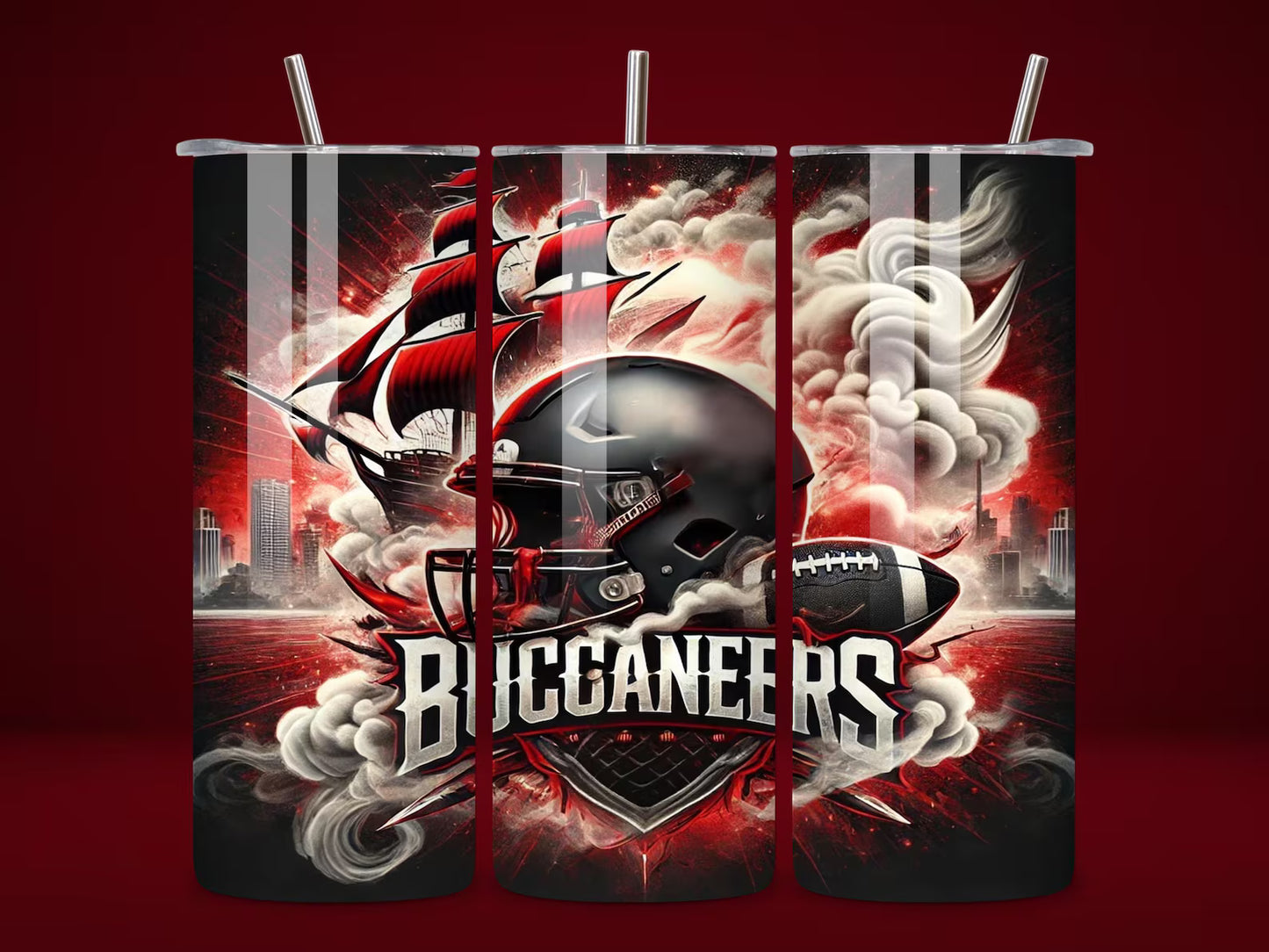 Football Teams 20 oz Stainless Steel Tumbler