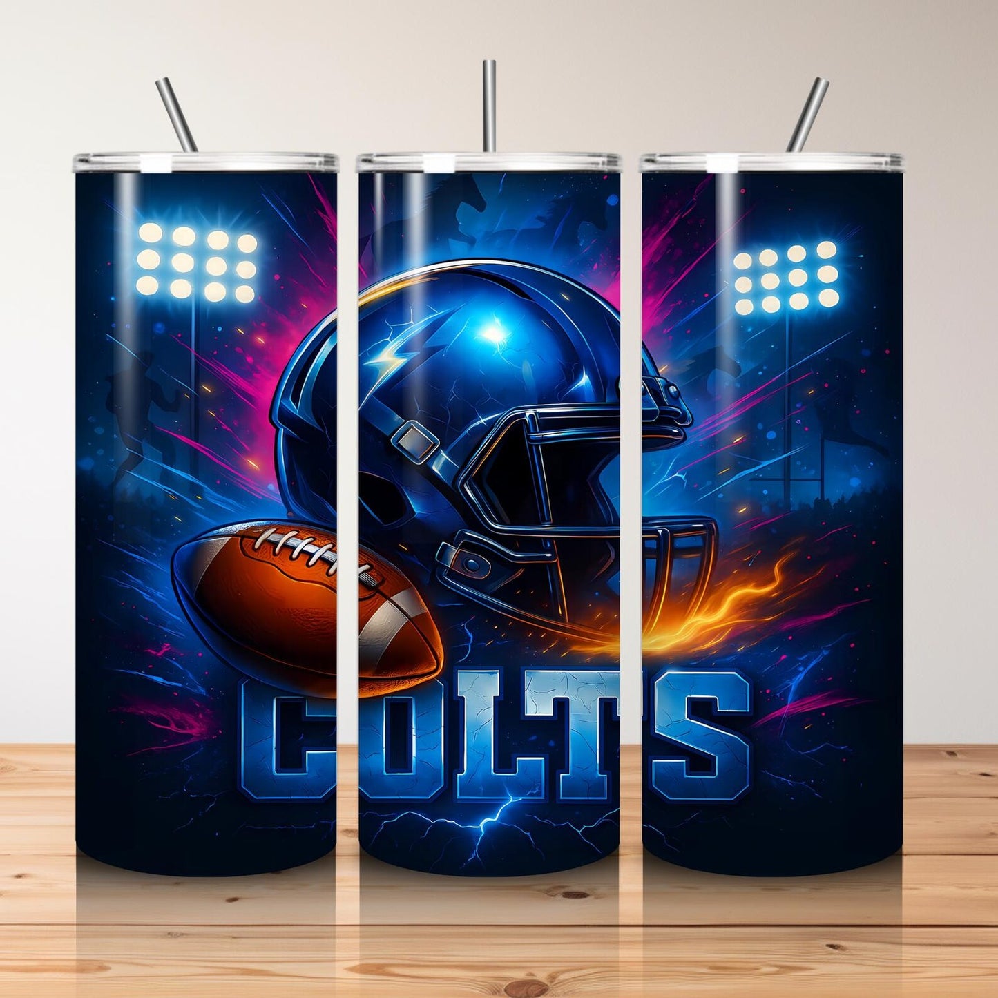 Football Teams 20 oz Stainless Steel Tumbler