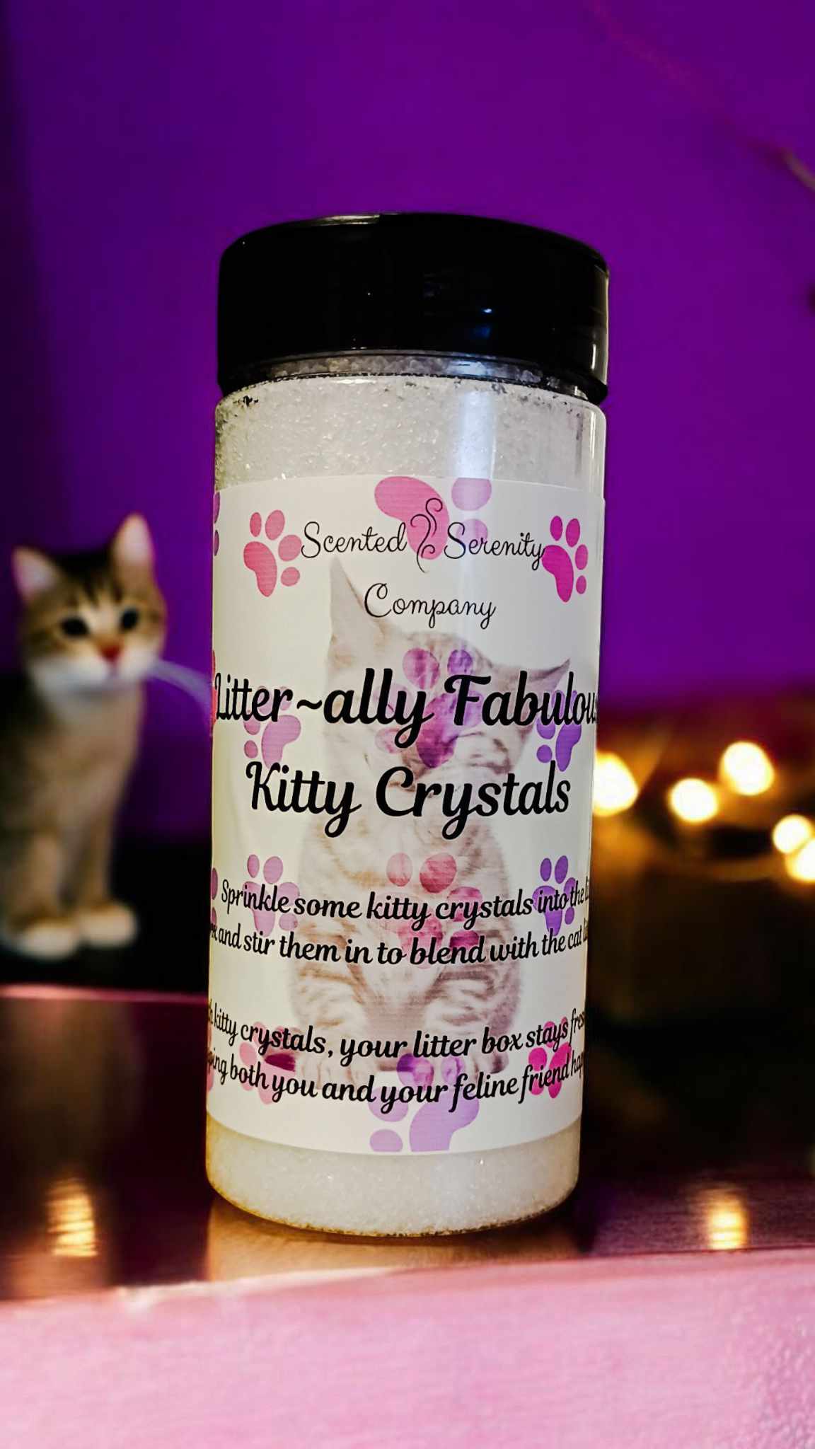 Litter~ally Fabulous Kitty Crystals ~ 16 oz shaker bottle
