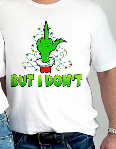 Funny MIDDLE FINGER Matching Christmas T shirt FOR HIM / MATCHING SHIRT IS UNDER SEPARATE LISTING