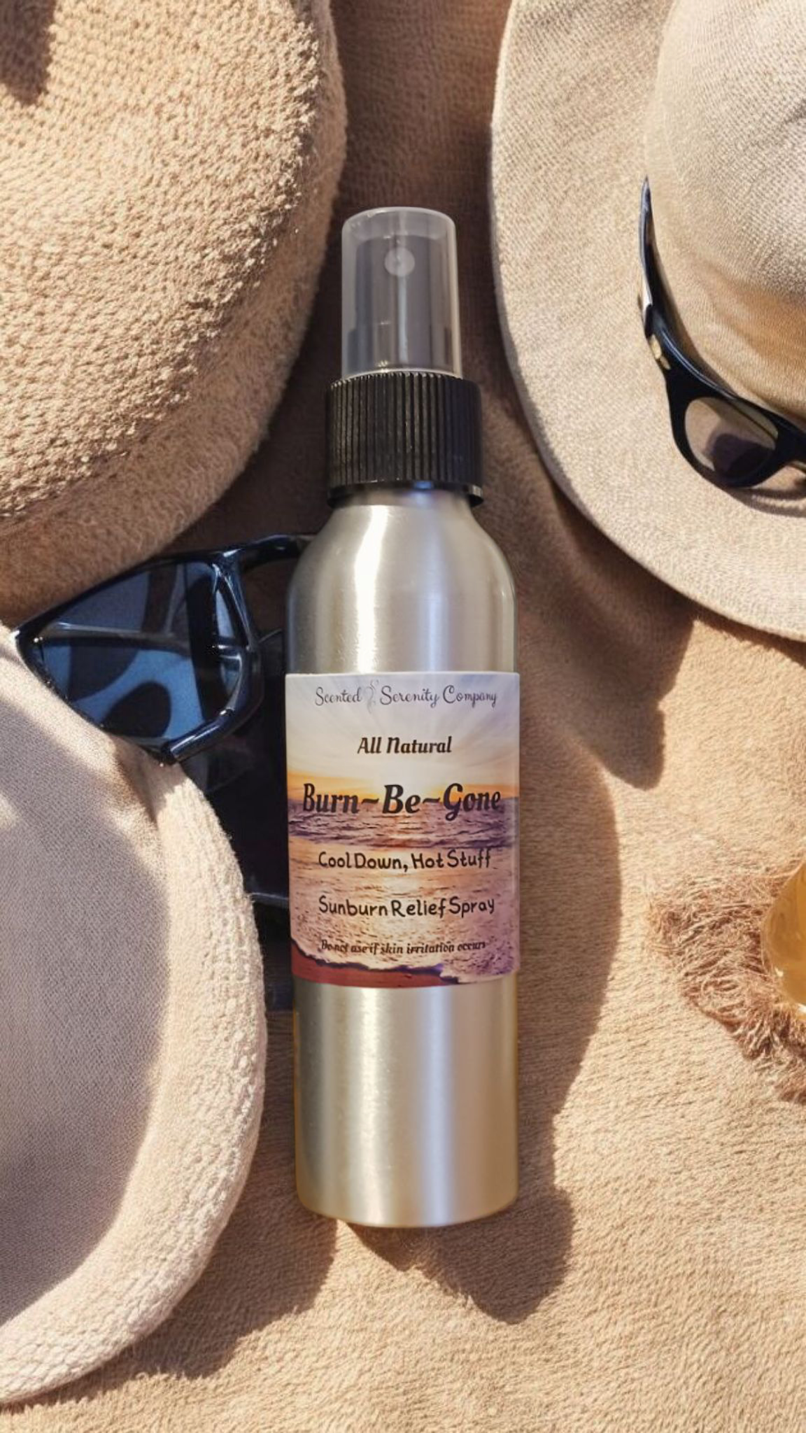 🔥 Burn Be Gone – Sunburn Relief Spray 🌿 Cool | Soothe | Heal
