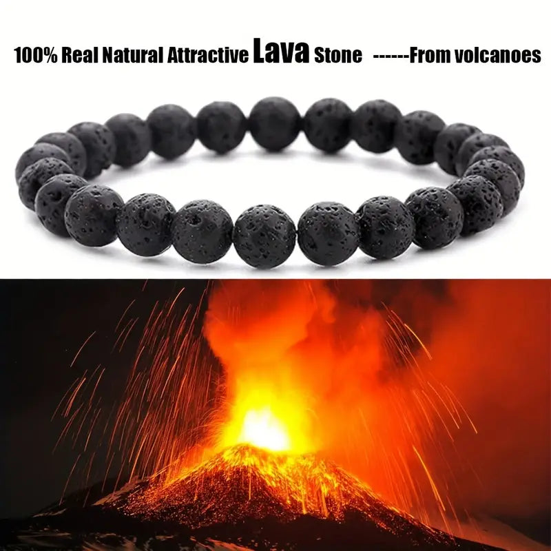 Chakra Lava Essential Oil Bracelet