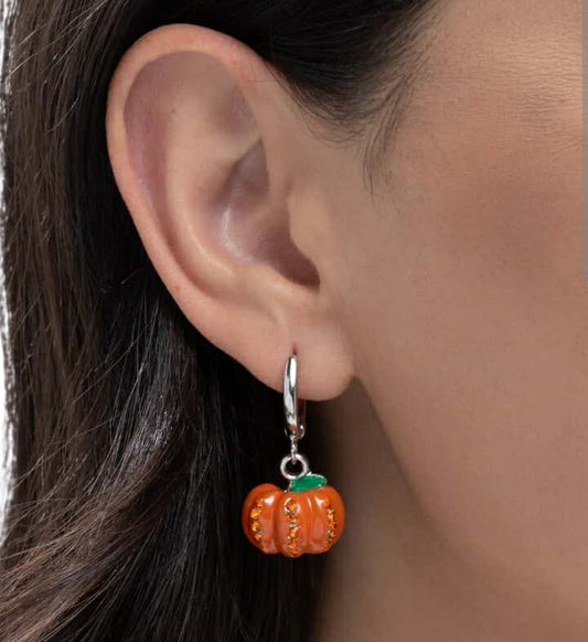 Pumpkin Sparkle Earrings – Festive Fall Jewelry READY TO SHIP