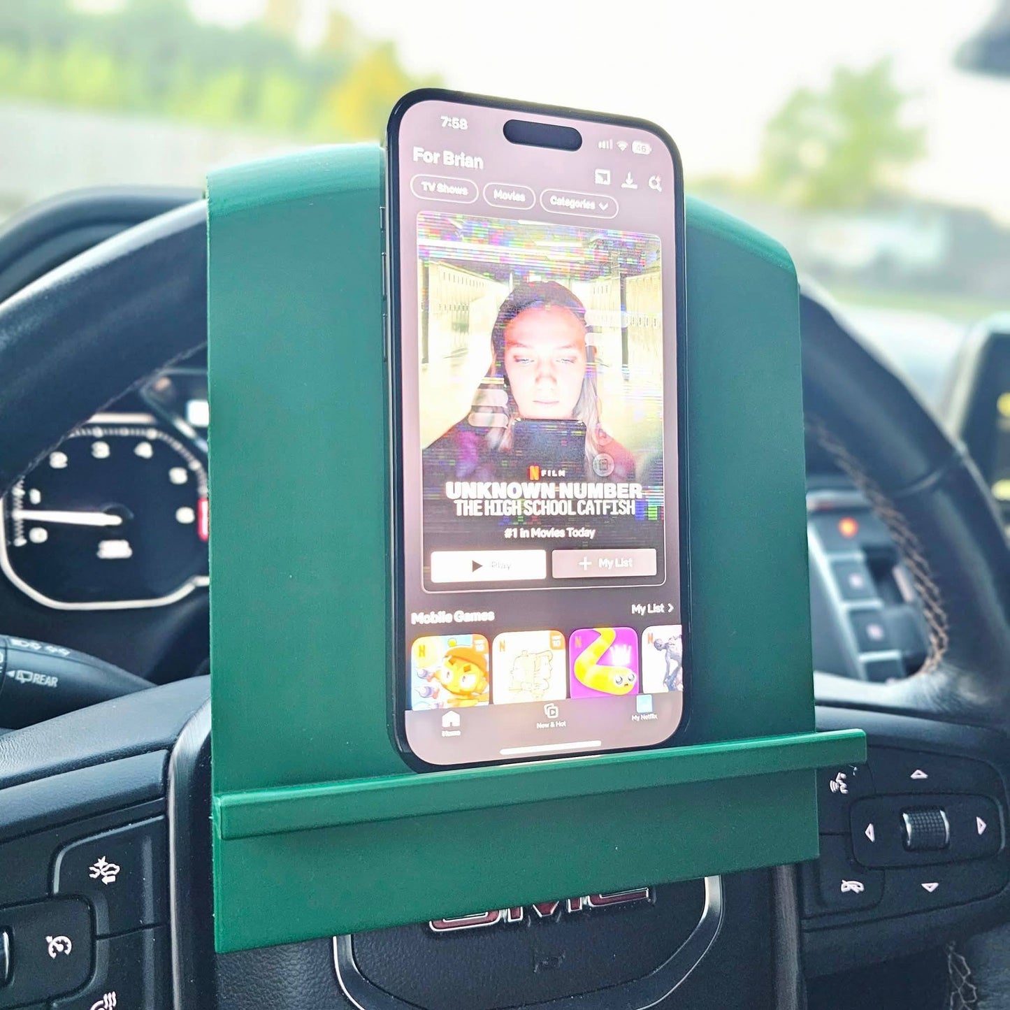 Kindle/Phone Steering Wheel Holder
