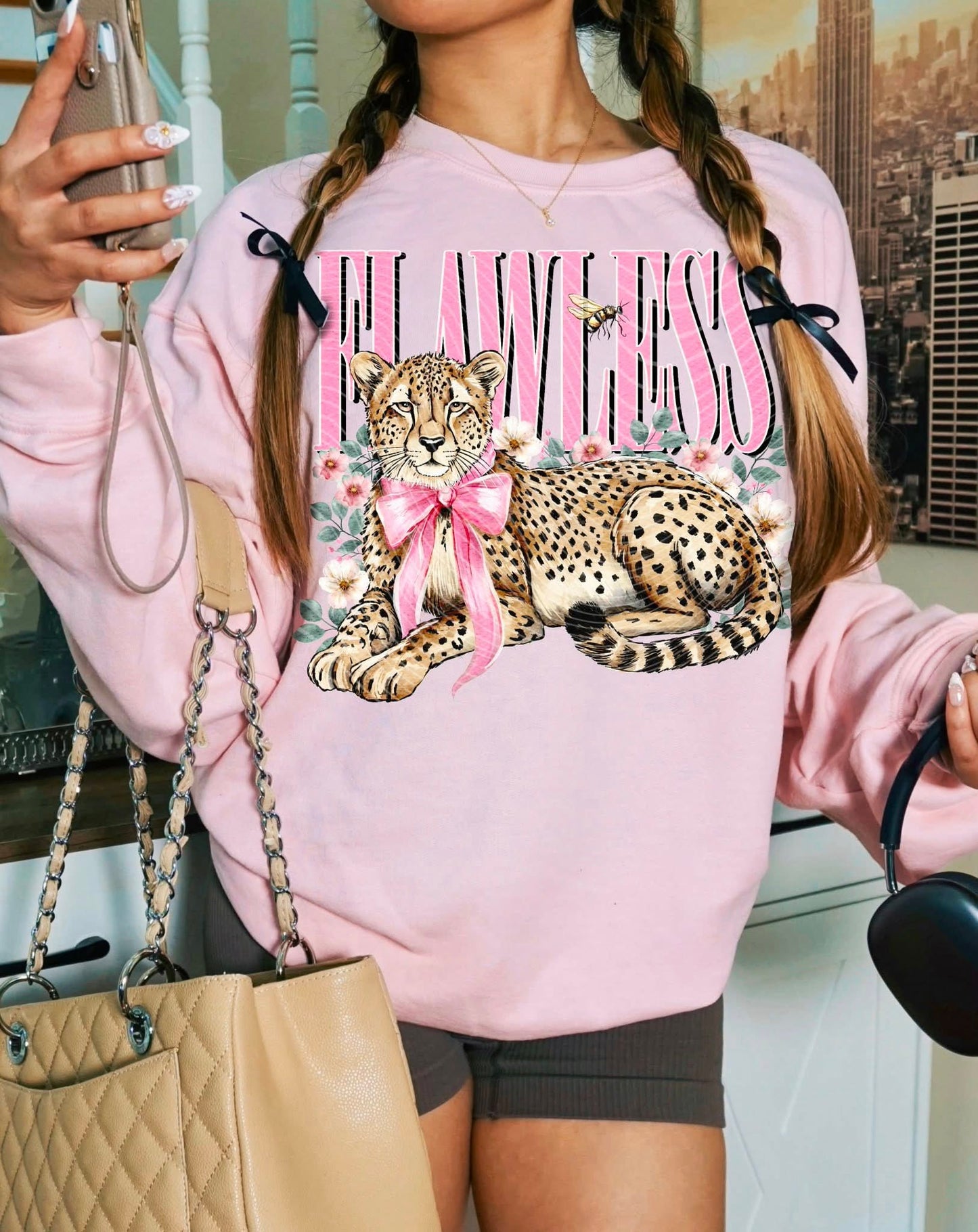 Flawless Leopard Graphic T~SHIRT, SWEATSHIRT, HOODIE LISTING