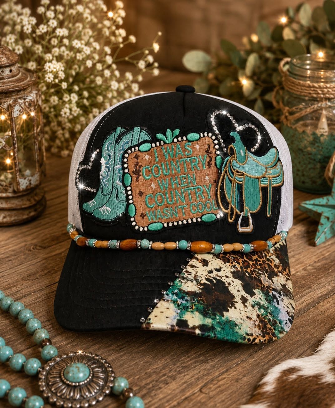 I Was Country When Country Wasn't Cool Trucker Hat