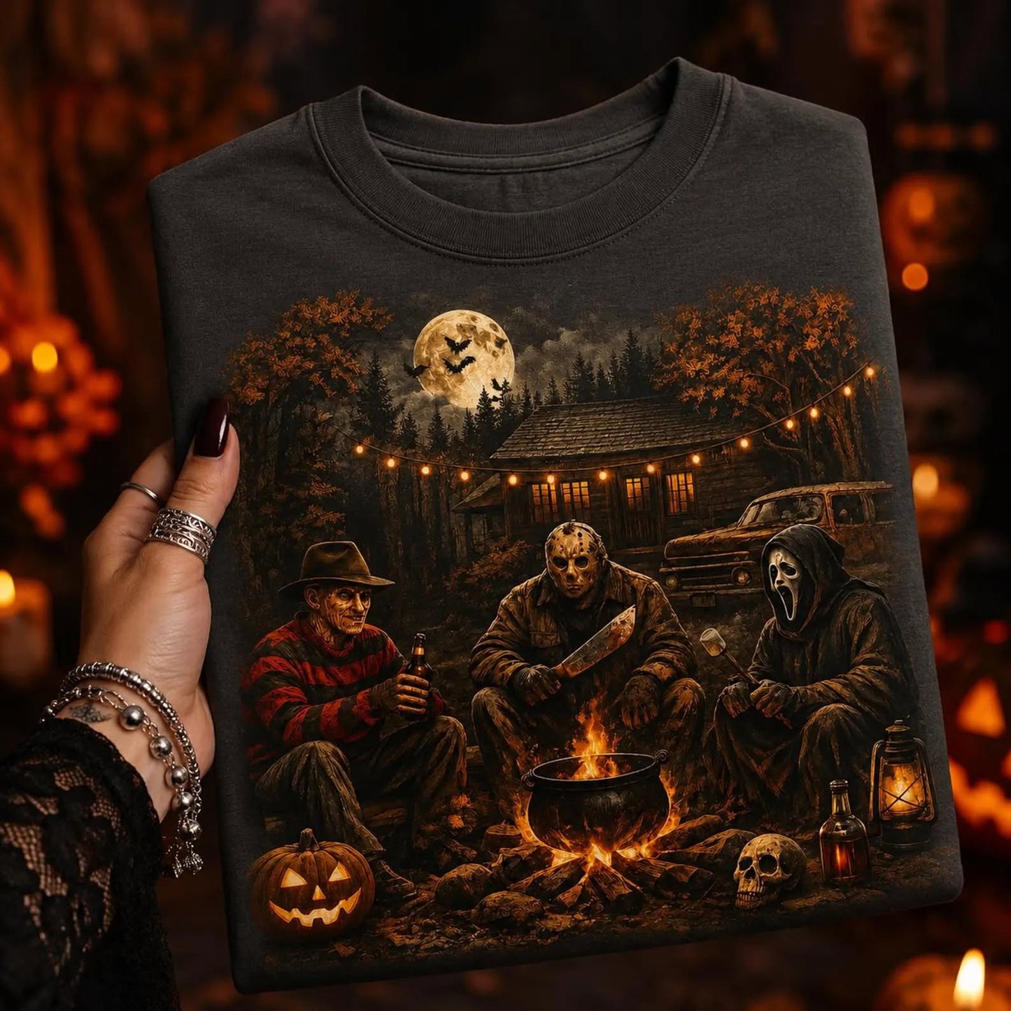 Killer Campfire ~CHOOSE T SHIRT, SWEATSHIRT, HOODIE