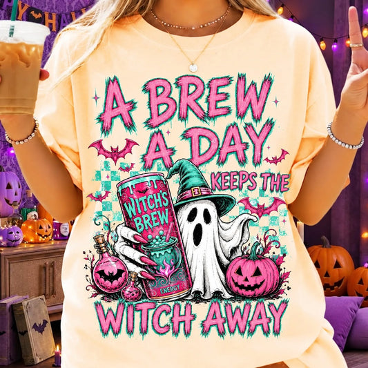 A Witches Brew a Day ~ CHOOSE T SHIRT, SWEATSHIRT, HOODIE