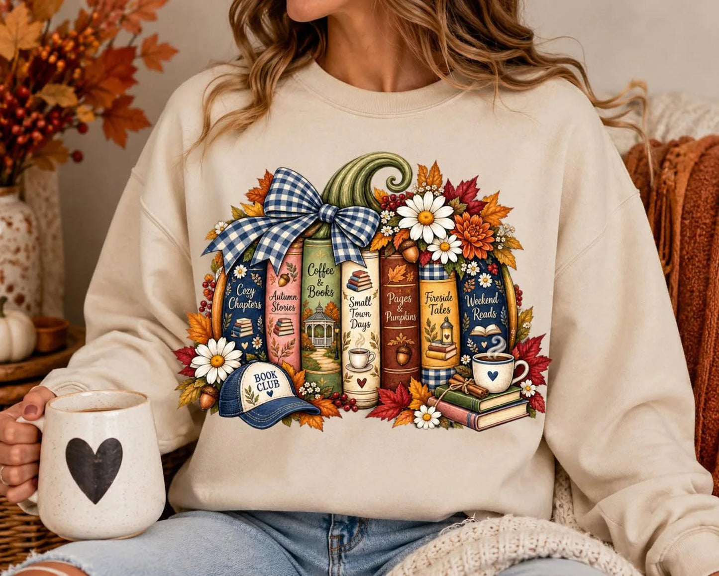 Halloween/Fall Books ~ CHOOSE T SHIRT, SWEATSHIRT, HOODIE