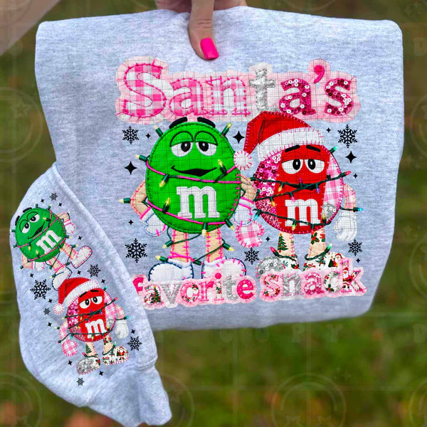 Santa's Fave Snack M&M's Sweatshirt