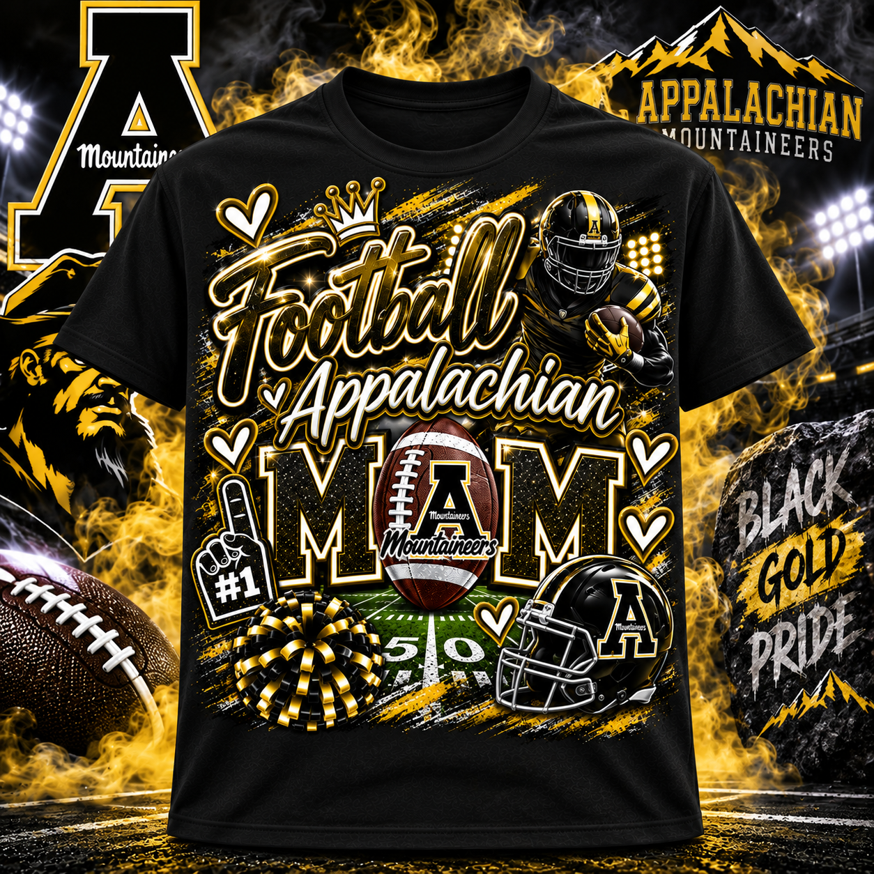 Appalachian Mountaineers ~ CHOOSE T SHIRT, SWEATSHIRT, HOODIE
