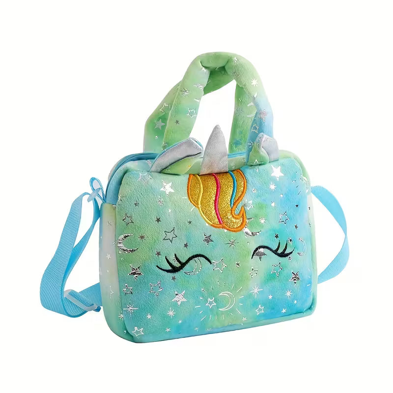 Unicorn Corduroy Shoulder Bag Crossbody