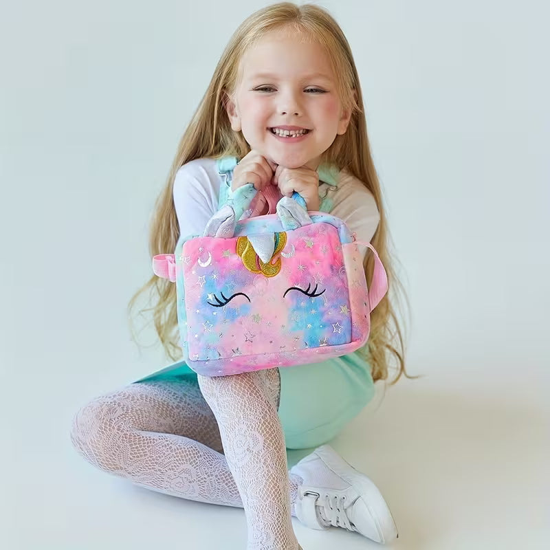 Unicorn Corduroy Shoulder Bag Crossbody