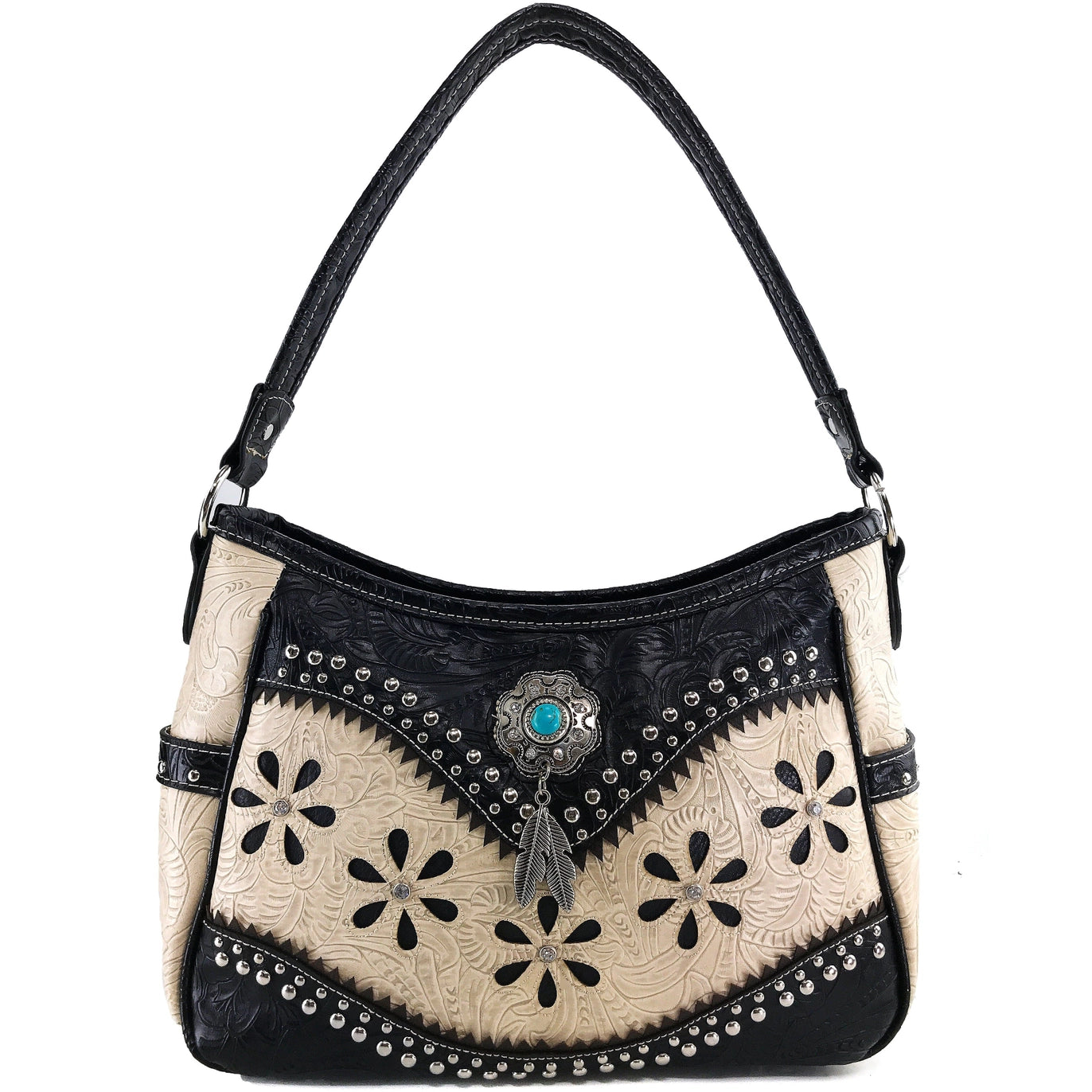🤠✨ Embossed Western Shoulder Handbag