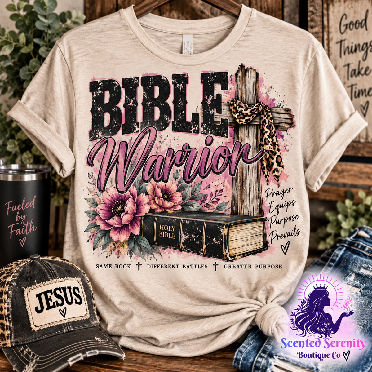 SSC signature design BIBLE WARRIOR ~ CHOOSE T SHIRT, SWEATSHIRT, HOODIE