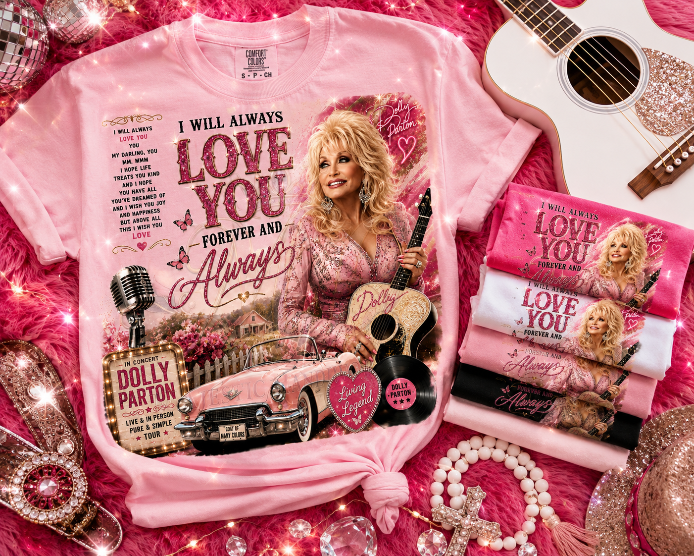 Dolly Parton Love You Always ~ CHOOSE T~SHIRT, SWEATSHIRT, HOODIE LISTING
