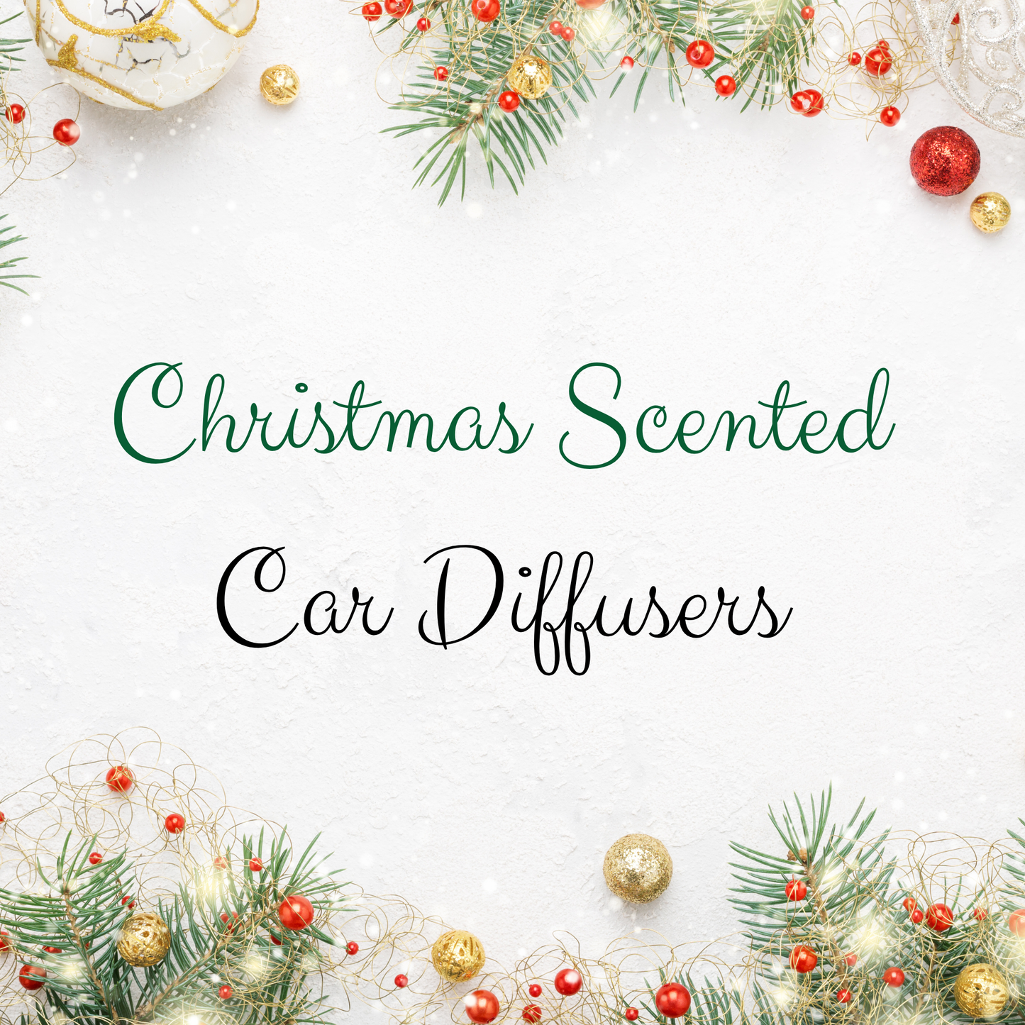 CHRISTMAS SCENTS~Hanging Car Diffusers ~ 8ml