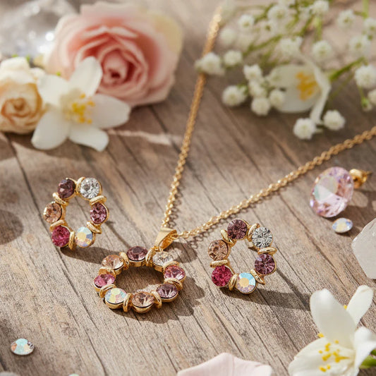 ✨ Radiant Blossom Rhinestone Jewelry Set ✨
