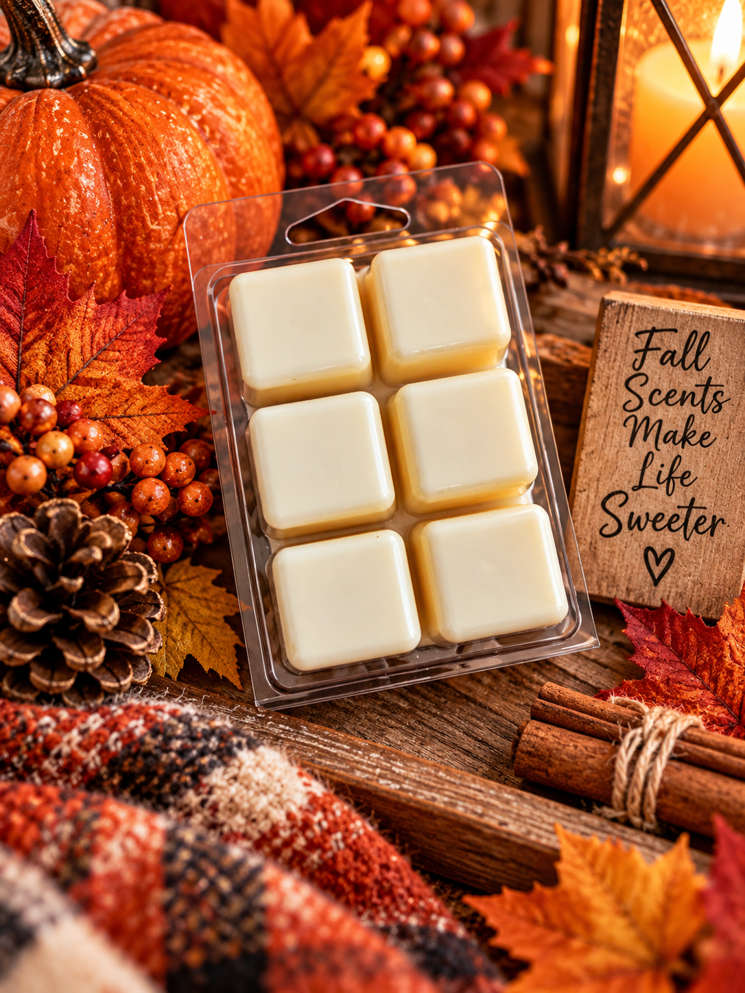 Autumn/Fall Scented Wax Melts ~ 6 melts per pack ~Heavily scented~