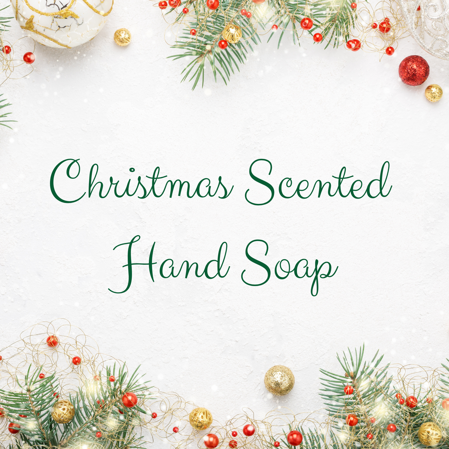 Christmas Scents~8 oz Handcrafted Natural Hand Soap | Moisturizing & Gentle