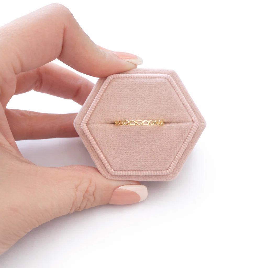 Heart Stacker Ring Gold or SIlver