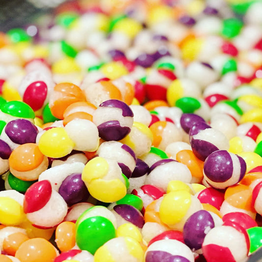 Rainbow Crunch Freeze-Dried Candies - Bursting with Flavor & Crunch!