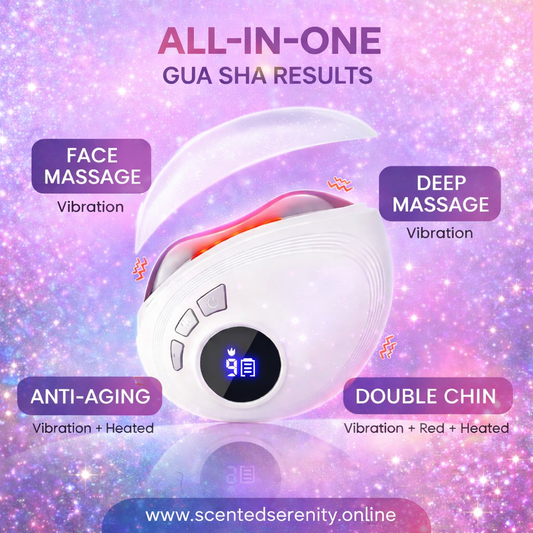 Electric Gua Sha Massager – 9 Levels Heat & Vibration | Face, Neck & Body Sculpting Tool